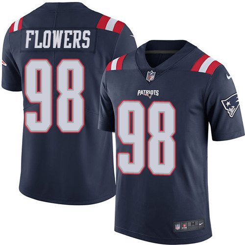Nike Men & Women & Youth Patriots 98 Trey Flowers Navy Color Rush Limited Jersey,We sell and wholesale Nike Men & Women & Youth Patriots 98 Trey Flowers Navy Color Rush Limited Jersey on line form chian!
